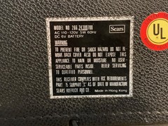 SEARS #266 24300 700 MULTI-BAND PORTABLE AC/DC RADIO VINTAGE AM/FM/CB/TV/AIR/WB