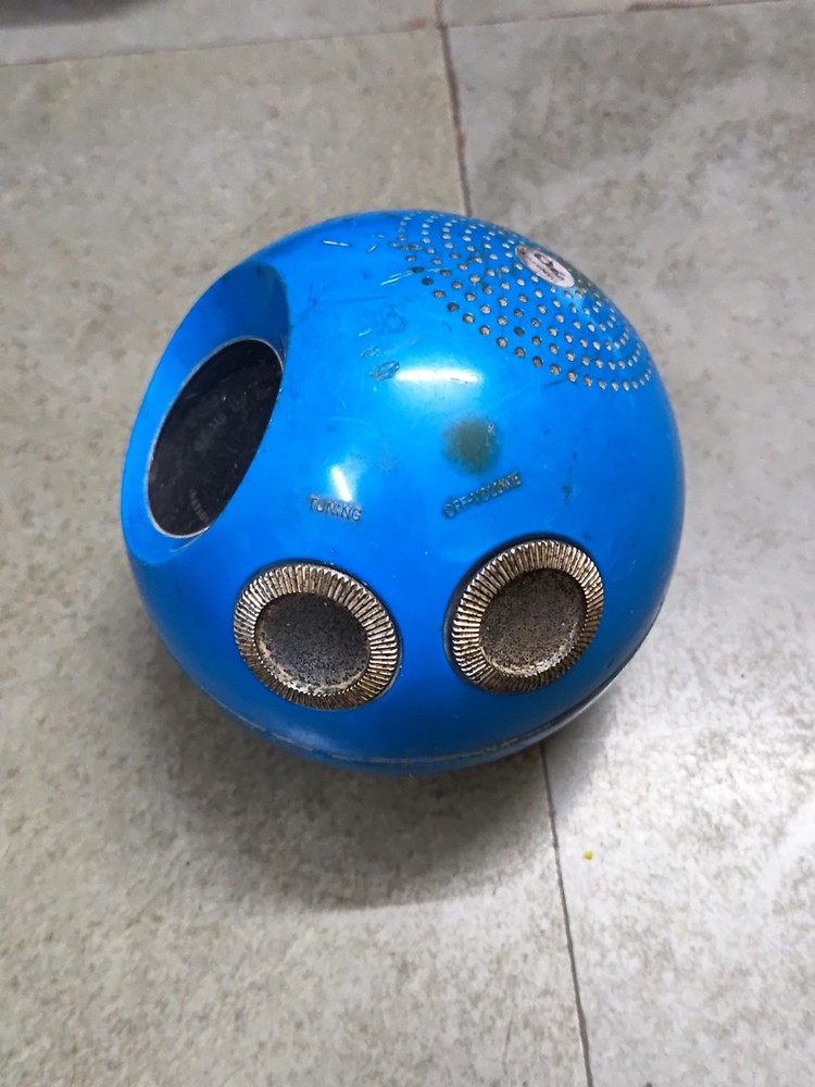 Vintage Panasonic Panapet R-70 Blue Ball AM Transistor Radio 1970s Japan WORKING