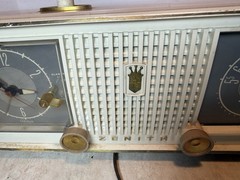 Vintage PINK Zenith C519L AM Clock Radio “Owl Eyes” WORKING!!!