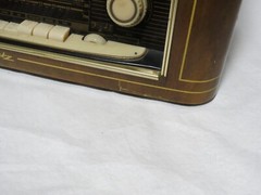 METZ 308 Large Tabletop Tube AM FM SW Radio Germany Working