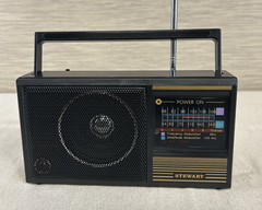 Stewart Vintage AM/FM Portable Radio Model ST 841C – AC/DC – New In Box