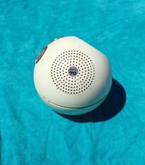 Vintage Panasonic Panapet 70 R-70 AM Ball Radio White Space Age Japan WORKS
