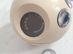 VTG 1970 National Panasonic Panapet R-70 White AM Radio Space Age Tested Japan