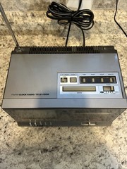 1986 General Electric 7-7225A clock radio tv Working Good Condition TV