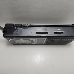 Sanyo RPM-C5 AM/FM 2 Band Quartz Clock Radio Alarm W/Antenna & Strap Vintage