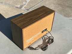 Vintage 60s Sony ICF-9650W Fidelity Sound AM/FM Radio Wood Case MINTY / READ