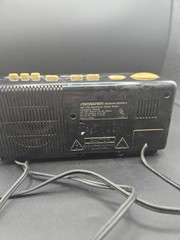 SoundDesign AM/FM Radio Electronic Alarm Clock Cassette Player 3826BLK WORKS