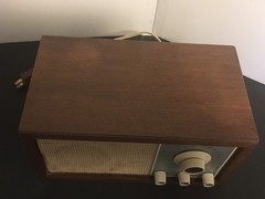 Vintage KLH Model Twenty One 21 FM Table Radio Wood Cabinet Tested Working