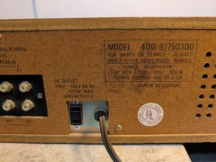 Vintage Sears Model 400 97750300 8 Track And Radio Reciever. Very Rare In…