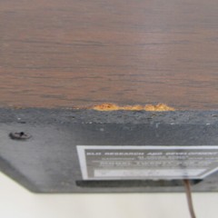 Vintage 1960&rsquo;s KLH Model Twenty One 21 FM Table Radio Wood Veneer Cabinet Works