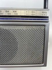 Vintage Panasonic Radio AM FM 2-Band Receiver Model RF 538A Black AC Plug
