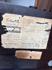 Vtg Silvertone Radio By Sears Model 18 Untested Parts / Repair Needs Cord