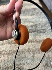 Vintage Panasonic RD 9217 Headphones Wired Retro Medal Band Over Ear