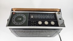 Vintage 1968 RCA Solid State Am/Fm Radio, police, Air RLM74E BLK works!