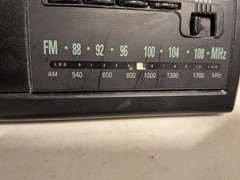 GE Radio Cassette Player Alarm Clock AM/FM Radio 7-4915A Cassette Does Not Work