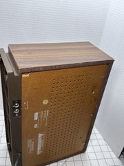 Vintage SONY AM/FM Desktop Radio ICF-9740W Wood Grain Tested Working