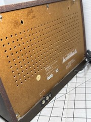 Vintage SONY AM/FM Desktop Radio ICF-9740W Wood Grain Tested Working