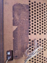 Vintage GE T-270A Dual Speaker, Solid State, AM/FM Tube Radio, Woodgrain