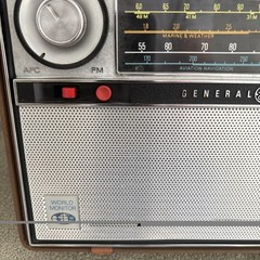 Vtg General Electric World Monitor P-990A 17 Transistor 5 Band Radio Tested