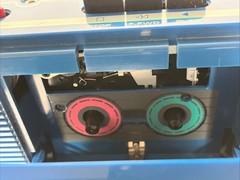 Vintage 1980s Soundesign Color Tunes Radio Cassette Player 4603VBL Blue Boom Box