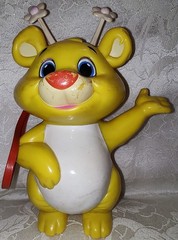 Vintage Rare 1985 Nasta Power Tronic WUZZLES BUTTERBEAR AM Radio Strap Hong Kong