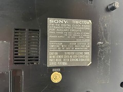 Vtg Sony FM AM Digital Clock AM FM Radio TFM-C770W Radio Works Clock Does Not