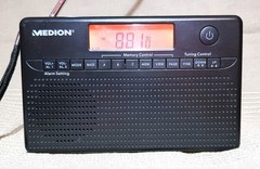 Medion MD82157 Essen Germany LW MW SW FM Receiver.Timer, stopw etc.Good working