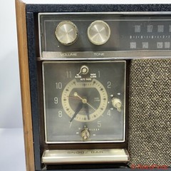 Vtg General Electric Superheterodyne C1590A AM/FM Dual Speaker Radio Working