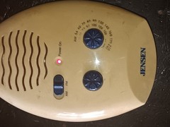2002 Jensen Quality AM/FM Analog Radio Shower Tunes Vintage JWM-125