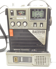 SANYO Blue Impulse RP-7700 3-Band Radio Vintage Raceiver Transceiver