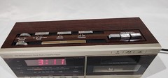 Vintage JCPenney 680-3090 AM/FM Clock Radio Cassette Player Woodgrain – WORKING