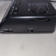 Gran Prix Am/fm Clock Radio Black With Radio Dial