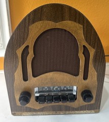 Vintage 1960s Automatic Radio AR IC AM FM Custom Wood Cabinet Works
