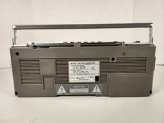 Vtg Sears Roebuck & Co SR-3000 Series Silver Mini Stereo Cassette Boombox READ