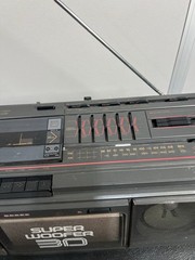 Seiko WKC-200 Super Woofer 3D Stereo Boombox Dual Cassette AM/FM- Tested Working