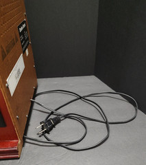 Vtg 1970s Radio Shack AM FM Radio with Cassette Player 14&Prime; Tall Model No. 12-697