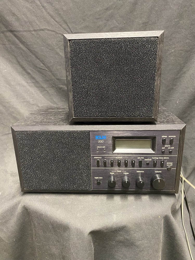 KLH 200 Stereo Clock Radio Sounds Awesome