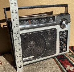 VINTAGE GENERAL ELECTRIC SUPERRADIO II 7-2885F LONG RANGE AM/FM TESTED WORKING