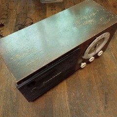 Antique Toshiba Mazda Vacuum Tube Radio Model 658-15 Vintage Wood Cabinet Japan