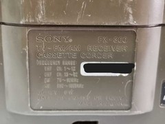Sony FX-300 Jackal TV FM AM Receiver Cassette Recorder DC 12V 6W Audio Japan