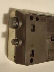 General Electric Silver & Black AM/FM Radio Bathmate. 1985.