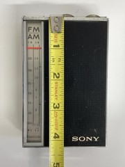 Vintage 1963 Sony TFM-825 AM/FM Transistor Radio FOR PARTS or REPAIR ONLY Rare!