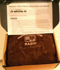 Portable Vintage Radio Speaker NEW IN BOX