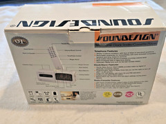 VINTAGE – SOUNDESIGN AM-FM / CLOCK RADIO / TELEPHONE / CASSETTE PLAYER – 7569IVY
