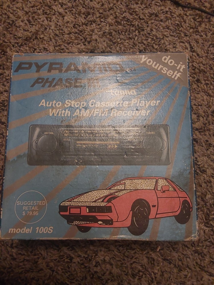 Pyramid Phase III Am/Fm Cassette Radio. Model 100S. New In Box