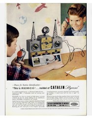 1954 Remco Electronic Radio Station In Original Box WORKING w/Video GREAT COND