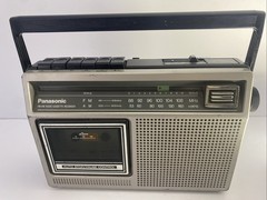Vtg Panasonic AM FM Portable Radio Cassette Player #RX 1230 Works Parts/Repair