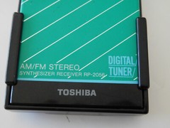 Vintage RARE TOSHIBA RP-2056 AM/FM Stereo Radio with Clip (Made in Japan) -Works