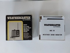 Vintage Randix Weathercaster WB 34 Radio with Box, Battery Powered, Functions!