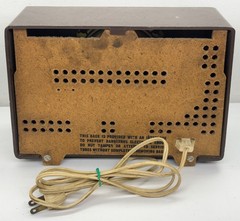 Vintage 1959 Motorola Model A1N-23 AM Radio Brown Retro Jetson&rsquo;s MCM Decor READ